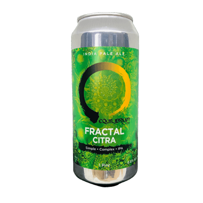 Equilibrium Fractal Citra Hazy IPA Craft Beer Equilibrium Brewery