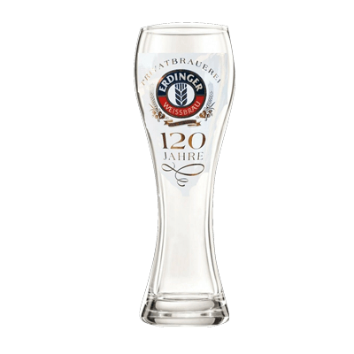 Erdinger Weizen 120 Year Glass 500ml Single Glassware Erdinger Weissbrau