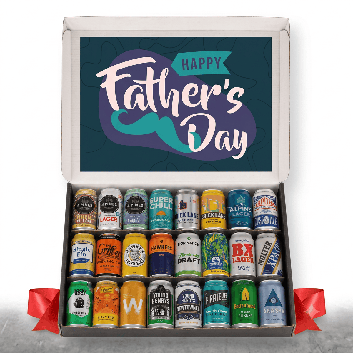 Father's Day 24 Beer Gift Pack Gift Boxes & Tins Beer Cartel