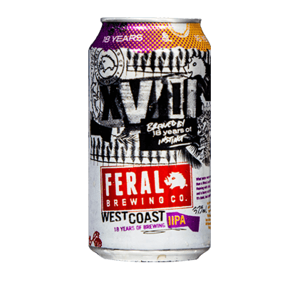 Feral Birthday West Coast 18 Years IIPA Craft Beer Feral Brewing Company