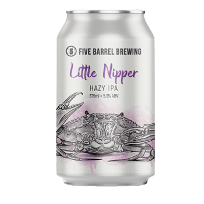 Five Barrel Little Nipper Hazy IPA 375ml Can Craft Beer Five Barrel Brewing