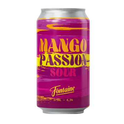 Fontaine Man Go Pashin' Mango Passionfruit Sour 375mL Can Craft Beer Fontaine