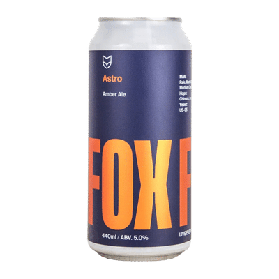 Fox Friday Astro Amber Ale 440ml Can Craft Beer Fox Friday Craft Brewery
