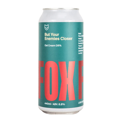 Fox Friday But Your Enemies Closer Oat Cream IPA 440ml Can Craft Beer Fox Friday Craft Brewery