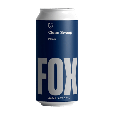 Fox Friday Clean Sweep Pilsner 440ml Can Craft Beer Fox Friday Craft Brewery