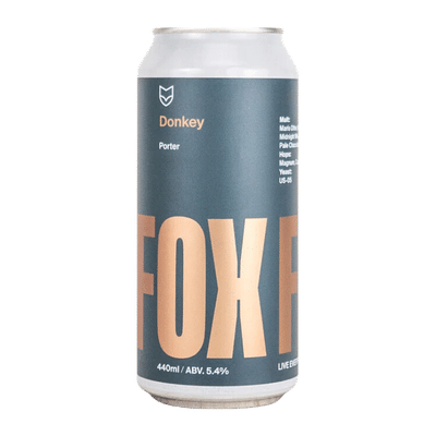 Fox Friday Donkey Porter 440ml Can Craft Beer Fox Friday Craft Brewery