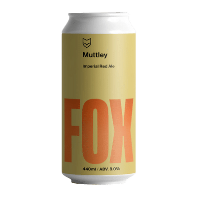 Fox Friday Muttley Imperial Red IPA 440ml Can Craft Beer Fox Friday Craft Brewery