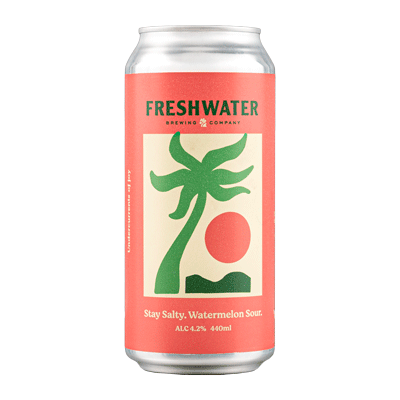 Freshwater Stay Salty Watermelon Sour 440ml Can Craft Beer Freshwater