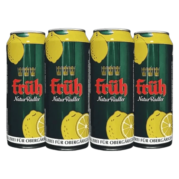 Fruh Natur Radler 500ml Can 4 Pack Craft Beer Colner Hofbrau Fruh