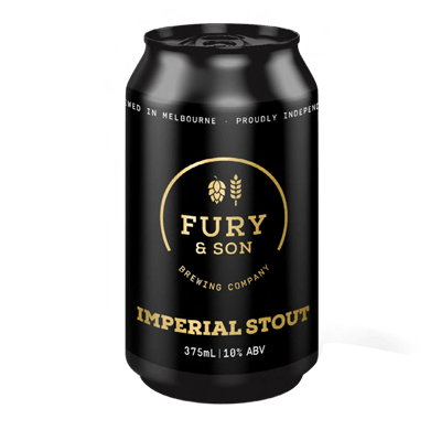 Fury and Son Brewing Imperial Stout 375ml Can Craft Beer Fury & Son