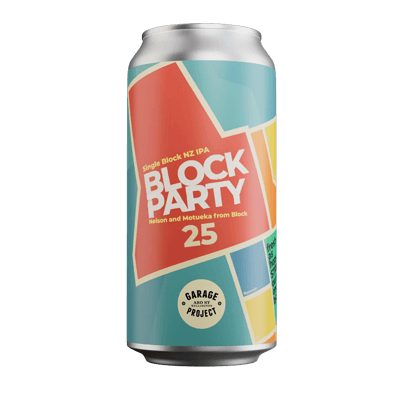 Garage Project Block Party Block 25 Single Origin NZ Hopped IPA 440ml Can Craft Beer Garage Project