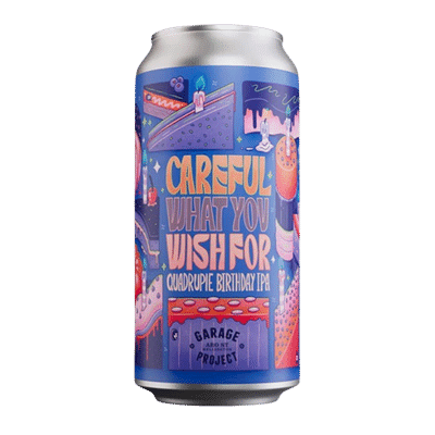 Garage Project Careful What You Wish For Quadruple Birthday IPA 440ml Can Craft Beer Garage Project