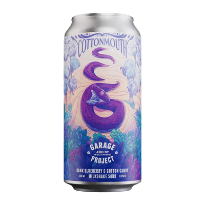 Garage Project Cottonmouth Dank Blueberry & Cotton Candy Milkshake Sour 440ml Can Craft Beer Garage Project