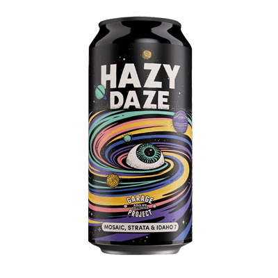Garage Project Hazy Daze Mosaic, Strata & Idaho 7 Hazy Pale Ale 440ml Can Craft Beer Garage Project