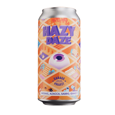Garage Project Hazy Daze Vol.9 Mosaic, Azacca, Sabro, Idaho Hazy Pale Ale 440ml Can Craft Beer Garage Project