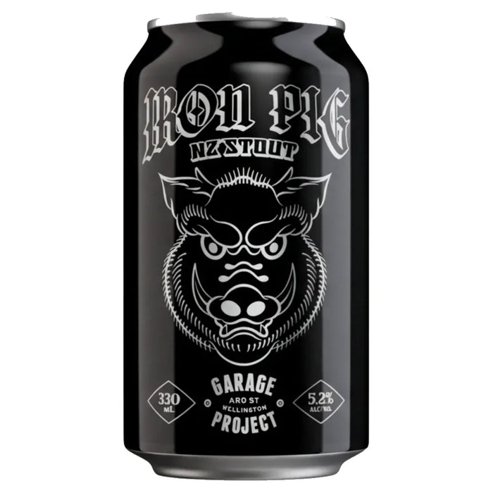 Garage Project Iron Pig Nz Stout 330ml Can Craft Beer Garage Project