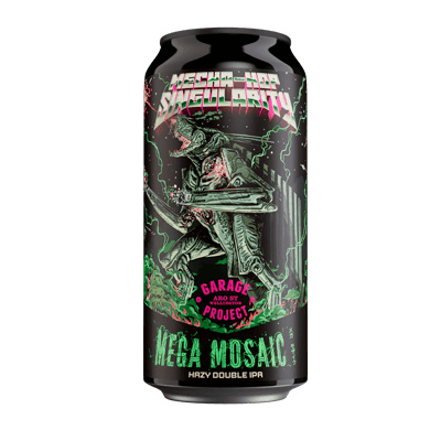 Garage Project Mega Mecha Hop Mosaic Hazy Double IPA 440ml Can Craft Beer Garage Project
