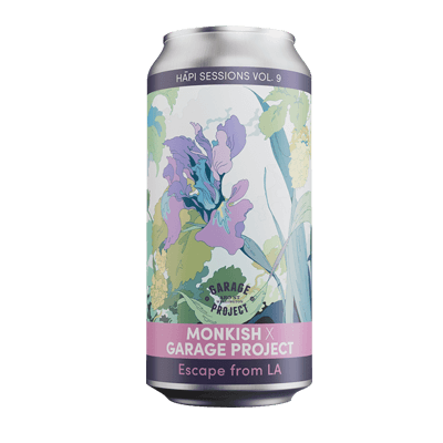 Garage Project/Monkish Hapi Sessions Vol. 9 Escape from LA East Coast Hazy IPA 440ml Can Craft Beer Garage Project