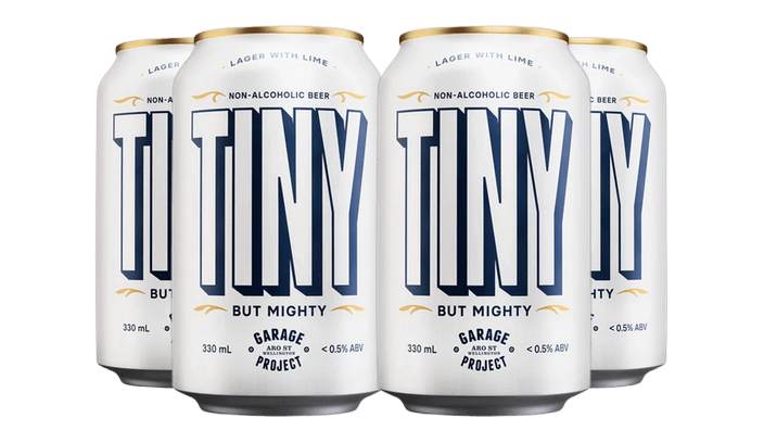 Garage Project Tiny Non-alcoholic Lager with Lime Pack of 4 Sans Drinks Bundle Beer Cartel