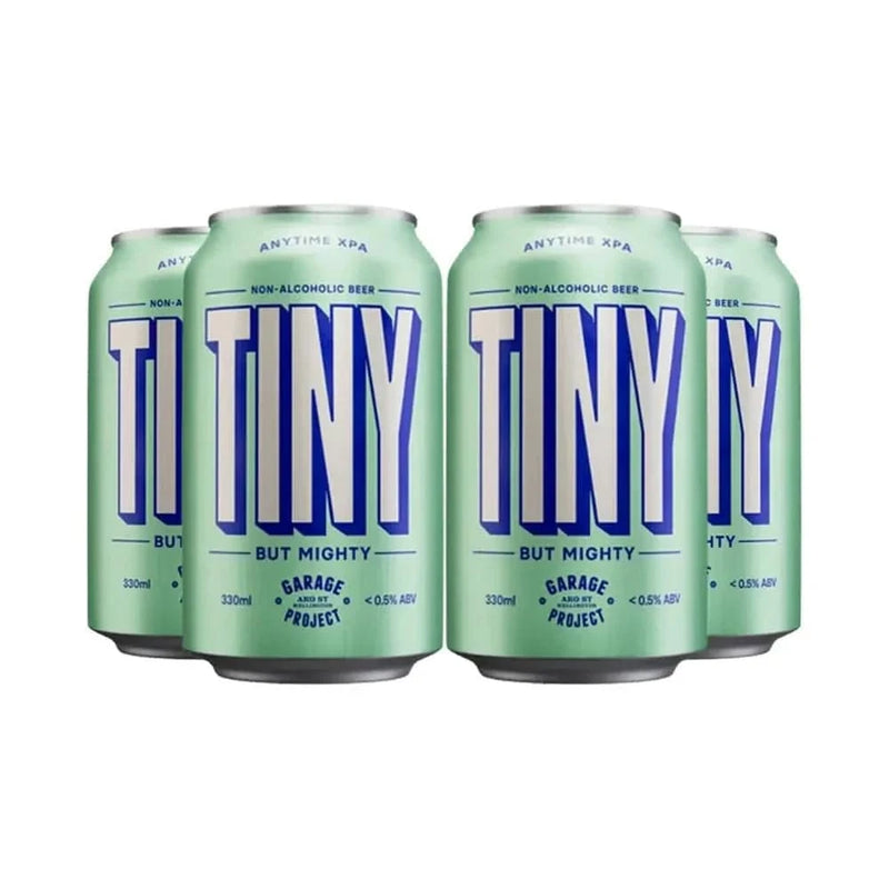 Garage Project Tiny Non-alcoholic XPA Beer Can 330ml Pack of 4 Sans Drinks Bundle Garage Project Tiny