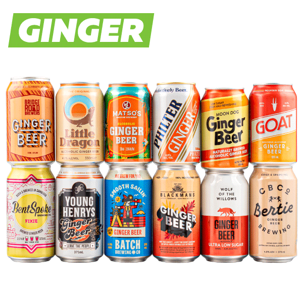 Ginger Beer Mixed Pack Mix Packs Beer Cartel
