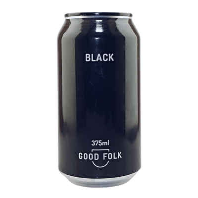 Good Folk Black Lager 375ml Can Craft Beer Good Folk Brewing