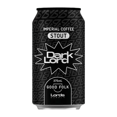 Good Folk Dark Lord Imperial Coffee Stout 375ml Can Craft Beer Good Folk