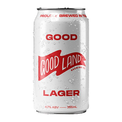 Good Land Good Lager 355ml Can Craft Beer Good Land