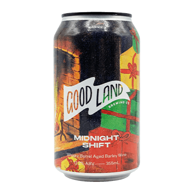 Good Land Midnight Shift Whisky BA Barley Wine Beer 355ml Can Craft Beer Good Land