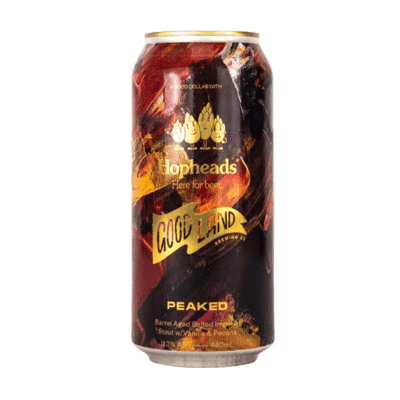 Good Land x Hopheads Peaked Barrel Aged Pastry Salted Imperial Stout 440ml Can Craft Beer Good Land