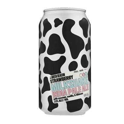 Green Beacon 2020 Strawberry Milkshake IPA Craft Beer Green Beacon Brewing Co