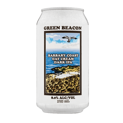 Green Beacon Barbary Coast Oat Cream Dark IPA Craft Beer Green Beacon Brewing Co