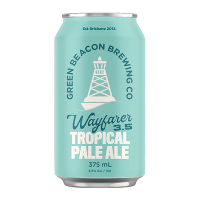 Green Beacon Wayfarer 3.5% Tropical Pale Ale 375ml Can Craft Beer Green Beacon Brewing Co