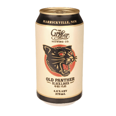 Grifter Old Panther Black Lager 375ml Can Craft Beer Grifter Brewing Co