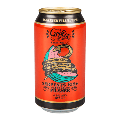 Grifter Serpents Kiss Watermelon Pilsner Craft Beer The Grifter Brewing Company