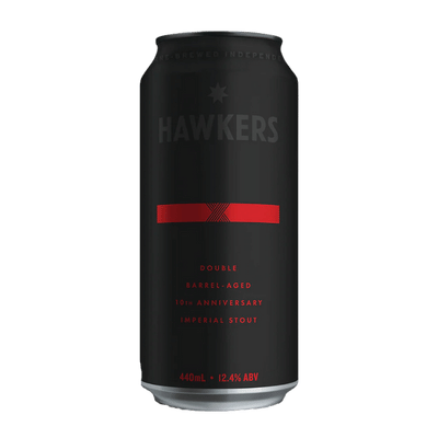 Hawkers 10th Anniversary Double BA Imperial Stout 440ml Can Craft Beer Hawkers Beer