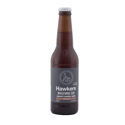 Hawkers Aquavit Barrel-Aged Peach Wheatwine 2018 Craft Beer Hawkers Beer