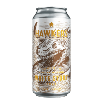 Hawkers BBA White Stout 2023 Tiramisu Edition 440ml Can Craft Beer Hawkers Beer