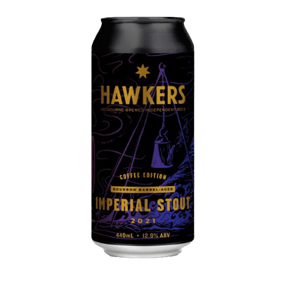 Hawkers Bourbon Barrel Aged Coffee Imperial Stout 2021 Craft Beer Hawkers Beer