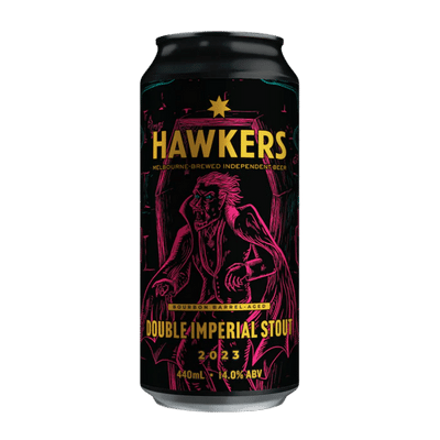 Hawkers Bourbon Barrel-Aged Double Imperial Stout 2023 440ml Can Craft Beer Hawkers Beer