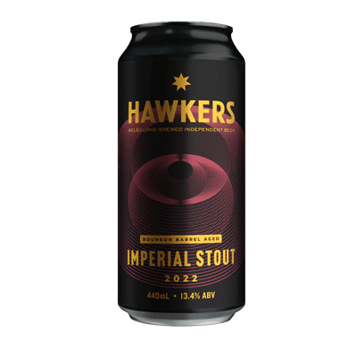 Hawkers Bourbon Barrel Aged Imperial Stout 2022 440ml Can Craft Beer Hawkers Beer