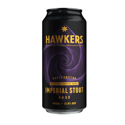 Hawkers Bourbon Barrel Aged Imperial Stout 2022 Maple Edition 440ml Can Craft Beer Hawkers Beer