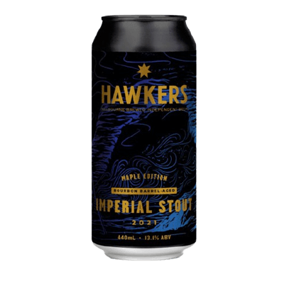 Hawkers Bourbon Barrel Aged Maple Imperial Stout 2021 Craft Beer Hawkers Beer