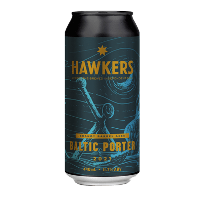 Hawkers Brandy Barrel Aged Baltic Porter 440ml Can Craft Beer Hawkers Beer