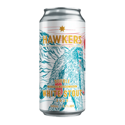 Hawkers Double Bourbon Barrel Aged White Stout 2023 440ml Can Craft Beer Hawkers Beer