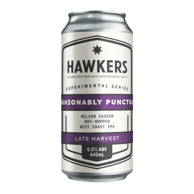 Hawkers Fashionably Punctual Late Harvest WCIPA 440ml Can Craft Beer Hawkers Beer