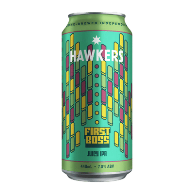 Hawkers First Boss Juicy IPA 440ml Can Craft Beer Hawkers Beer