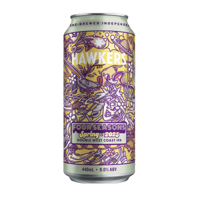 Hawkers Four Seasons Spring 2025 Double West Coast IPA 440ml Can Craft Beer Hawkers