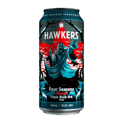 Hawkers Four Seasons Winter Triple Black IPA 440ml Can Craft Beer Hawkers Beer