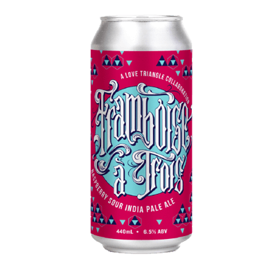 Hawkers Framboise A Trois Raspberry Sour IPA 440ml Can Craft Beer Hawkers Beer